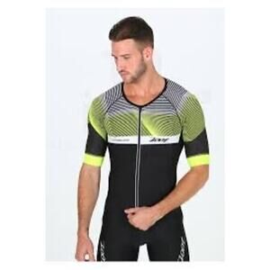 Zoot Men's Ultra Short Sleeve Aero Tri Suit-Performance Triathlon Race Suit Sz S